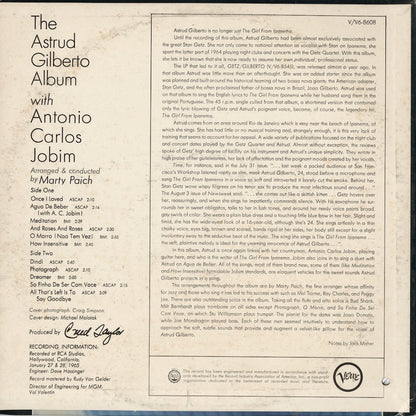 Astrud Gilberto - The Astrud Gilberto Album (V-8608) LP 1965 US Verve｜中古LP