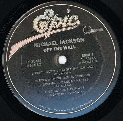 Michael Jackson / マイケル・ジャクソン / Off The Wall (FE 35745)