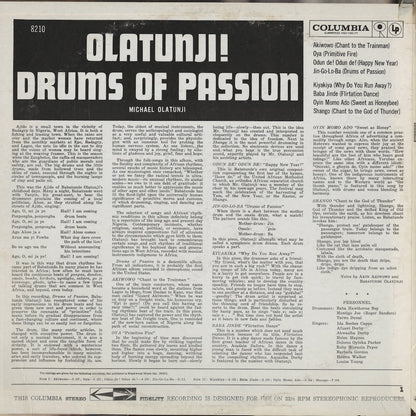 Olatunji / オラトゥンジ / Drums Of Passion (PC 8210)
