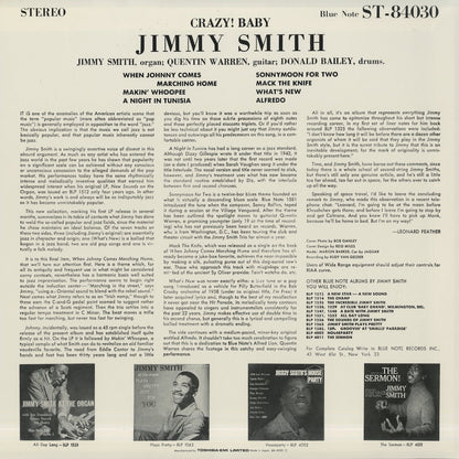 Jimmy Smith / ジミー・スミス / Crazy! Baby (BN 4030)