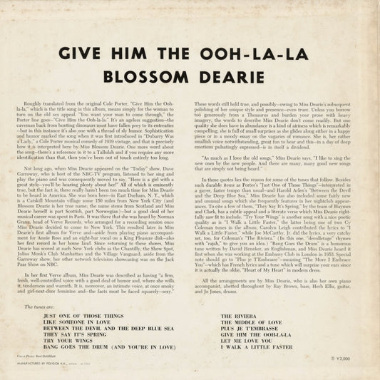 Blossom Dearie - Give Him The Ooh-La-La (MV 2036) 1973 JPN Verve - Polydor｜中古LP
