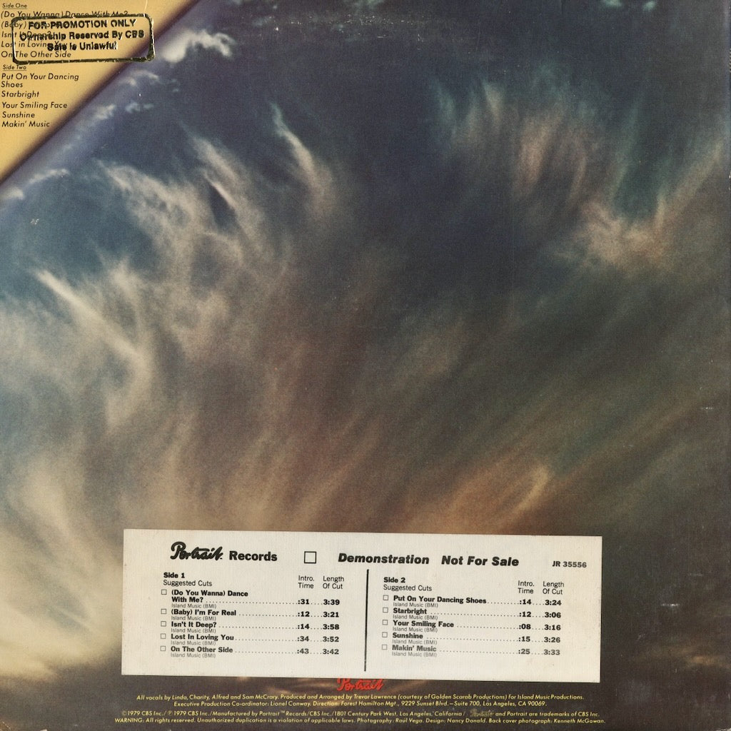 The McCrarys - On The Other Side (JR 35556) 1979 US Portrait｜中古LP