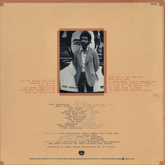 Jesse Winchester - Let The Rough Side Drag (BR 6964) 1976 US Bearsville｜中古LP