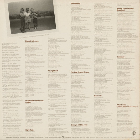 Rickie Lee Jones - Rickie Lee Jones (BSK3296) 1979 US Warner Bros.｜中古LP
