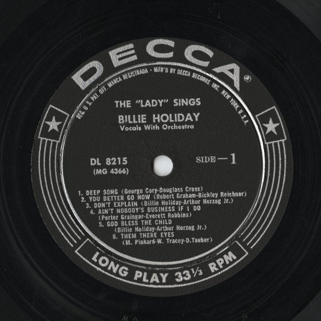 Billie Holiday / ビリー・ホリデイ / The Lady Sings (DL 8215)