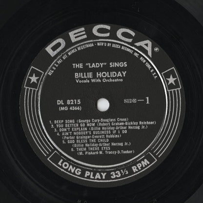Billie Holiday / ビリー・ホリデイ / The Lady Sings (DL 8215)