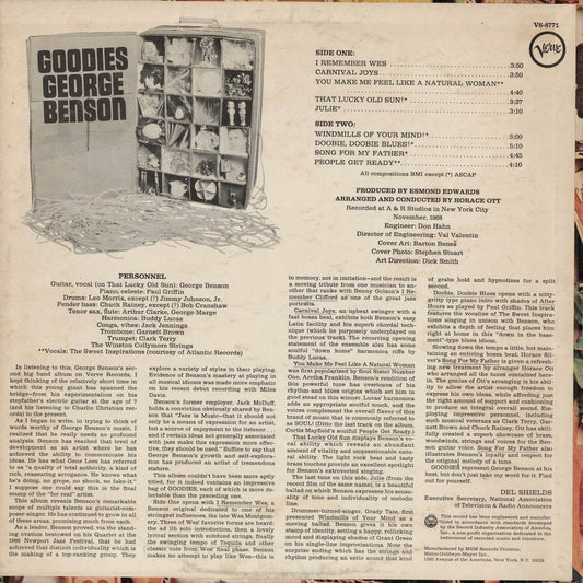 George Benson – Goodies (V6-8771) LP 1968 US Verve | 中古LP