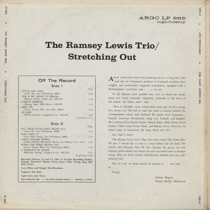 Ramsey Lewis – Stretching Out (LP 665) LP 1960 US Argo | 中古LP