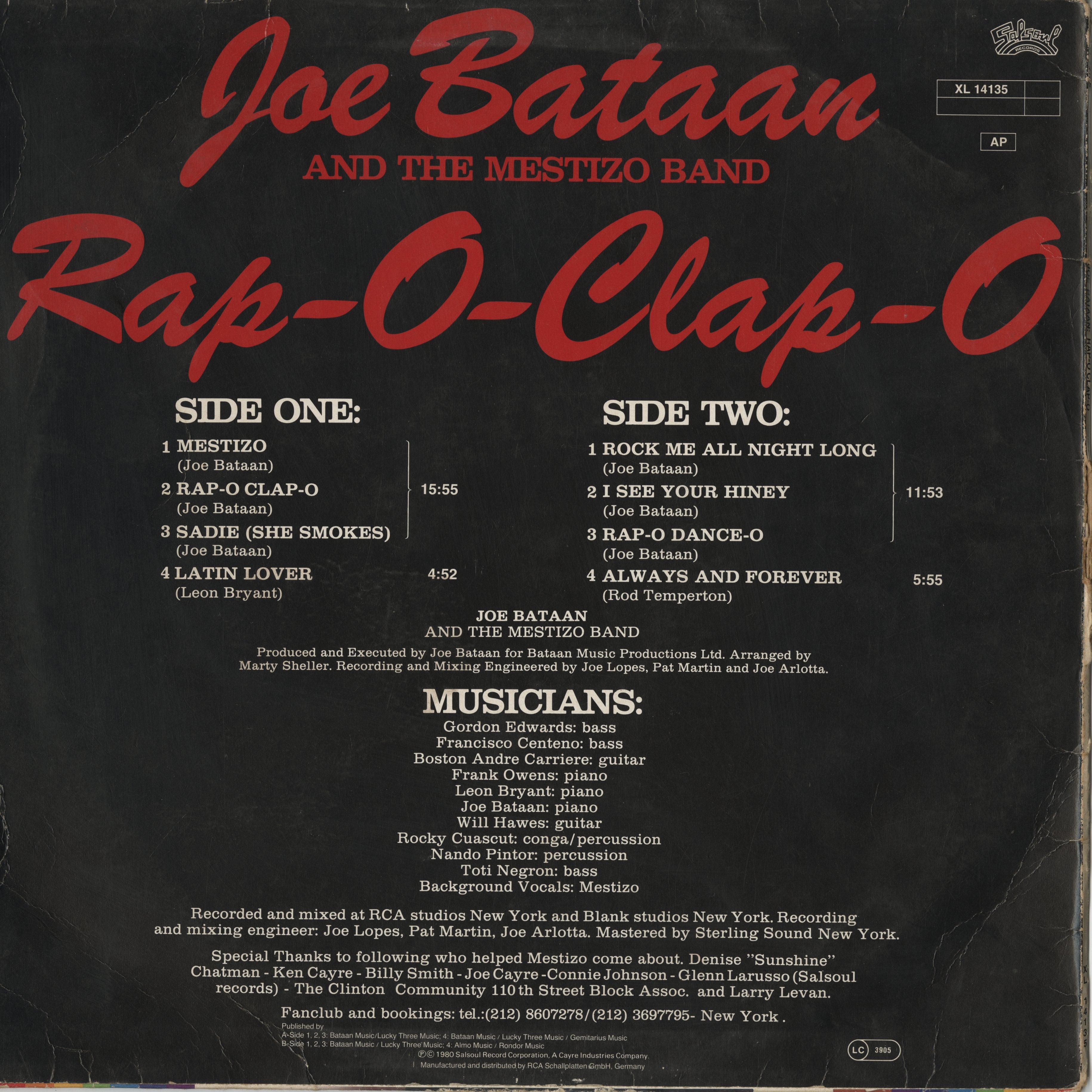 【レコードLP】Joe Bataan Salsoul Joe Bataan – Salsoul | Releases | Discogs