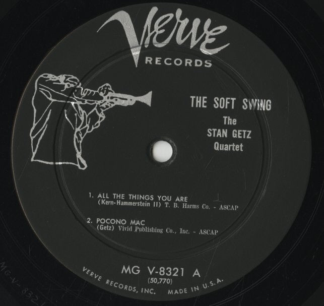 The Stan Getz Quartet / スタン・ゲッツ / The Soft Swing (MG V-8321 