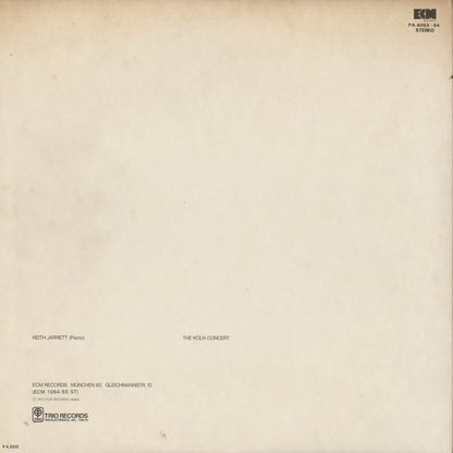 Keith Jarrett - The Köln Concert (PA6053/54) 1975 JPN ECM｜中古LP