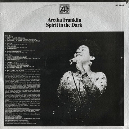 Aretha Franklin – Spirit In The Dark (SD 8265) LP 1970 US Atlantic | 中古LP
