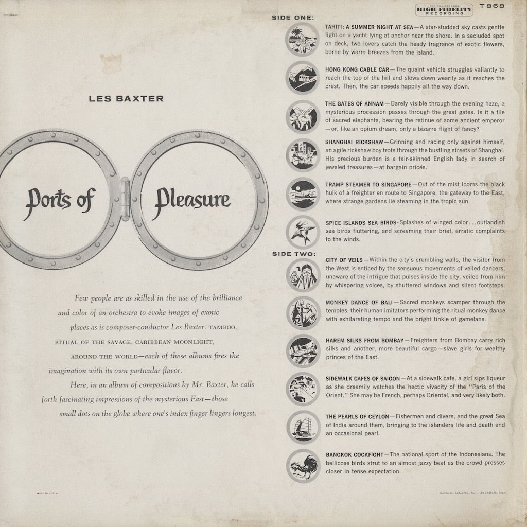 Les Baxter / レス・バクスター / Ports Of Pleasure (T-868)