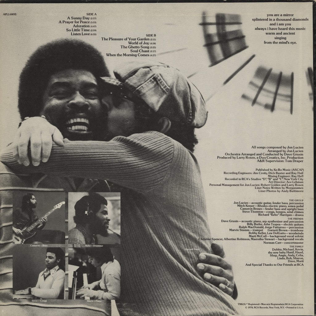 Jon Lucien / ジョン・ルシエン / Mind's Eye (APL1-0493)