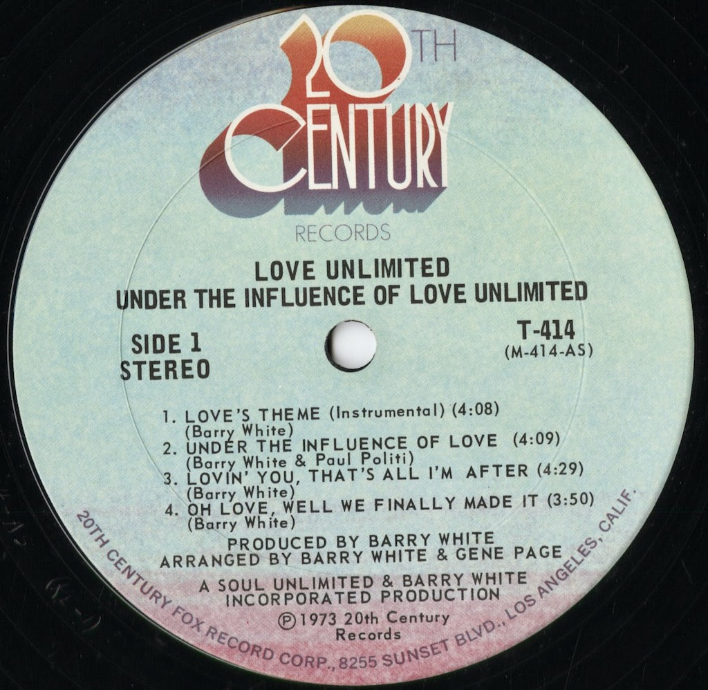 Love Unlimited - Under The Influence Of (T-414) 1973 US 20th Century｜中古LP