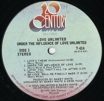 Love Unlimited - Under The Influence Of (T-414) 1973 US 20th Century｜中古LP