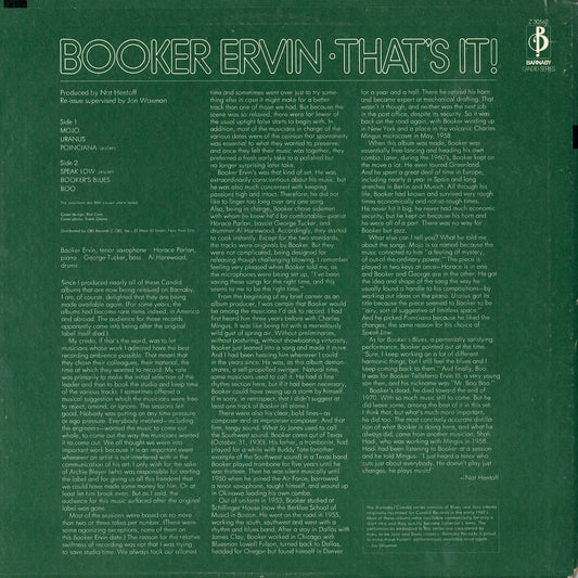 Booker Ervin – That’s It! (Z 30560) LP 1970 US Barnaby | 中古LP