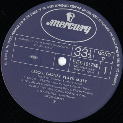 Erroll Garner / エロール・ガーナー / Plays Misty (EVER-1017(M))