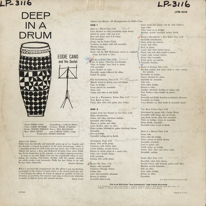 Eddie Cano - Deep In A Drum (LPM 1645) LP 1958 US RCA Victor｜中古LP