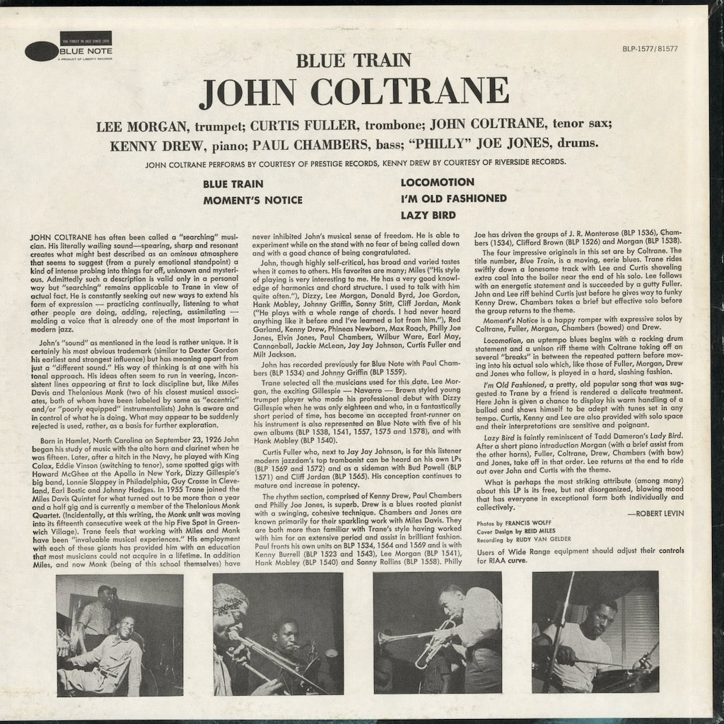 John Coltrane - Blue Train (BST-81577) LP 1975 US Blue Note｜中古LP