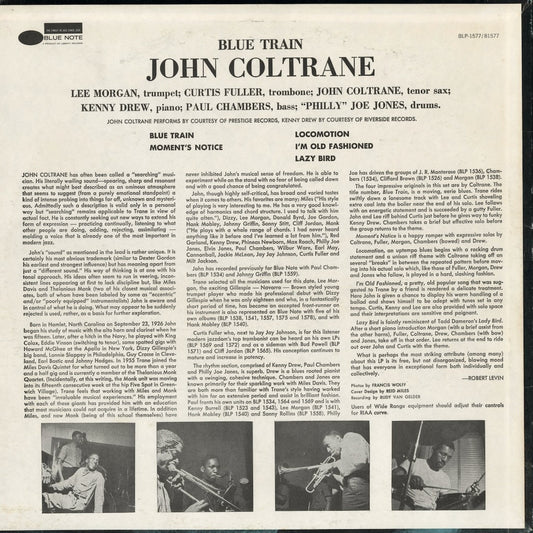 John Coltrane - Blue Train (BST-81577) LP 1975 US Blue Note｜中古LP