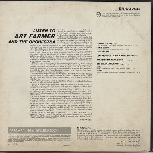 Art Farmer / アート・ファーマー / Listen To Art Farmer And The Orchestra (SR 60766)