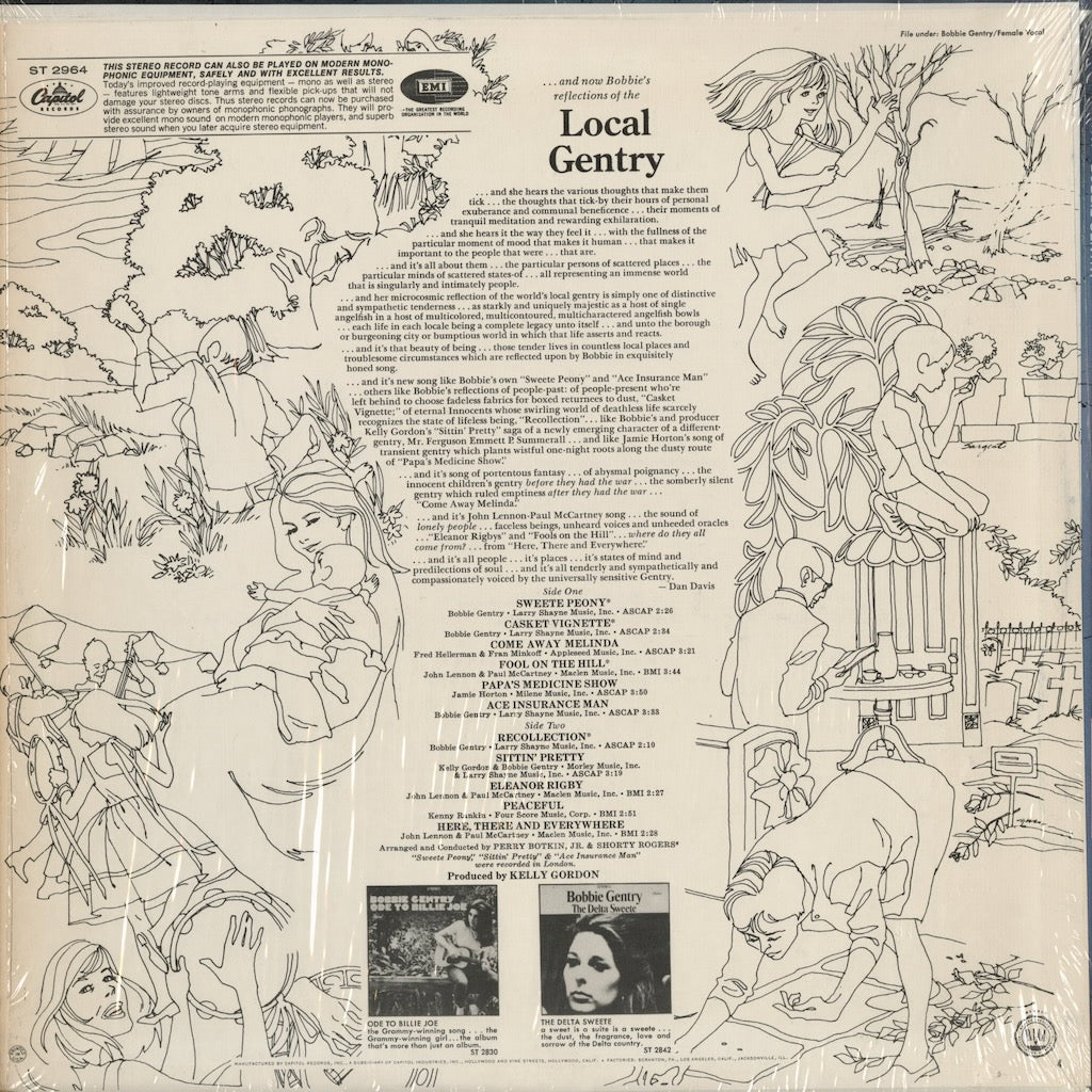 Bobbie Gentry - Local Gentry (ST-2964) LP 1968 US Capitol｜中古LP