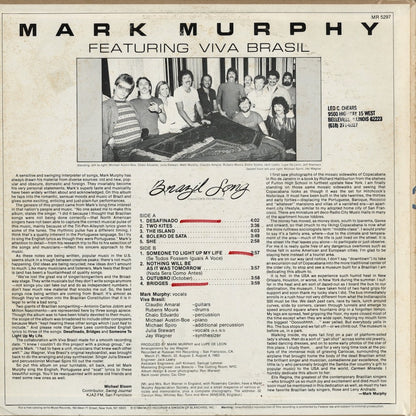 Mark Murphy - Brazil Song (MR 5297) LP 1984 US Muse｜中古LP