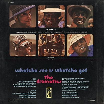 Dramatics - Whatcha See Is Whatcha Get (MW 2047) 1971 JPN STAX｜中古LP