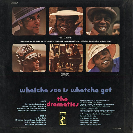 Dramatics - Whatcha See Is Whatcha Get (MW 2047) 1971 JPN STAX｜中古LP