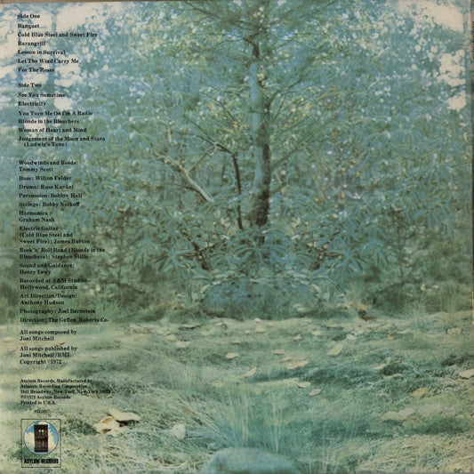 Joni Mitchell / For The Roses (SD 5057) LP 1972 US Asylum｜中古LP