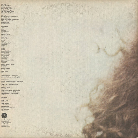 Carole King / キャロル・キング / Rhymes And Reasons (SP-77016)