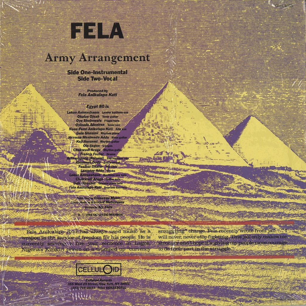 Fela Kuti / フェラ・クティ / Army Arrangement (CELL 6115