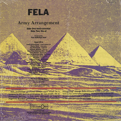 Fela Kuti / フェラ・クティ / Army Arrangement (CELL 6115)