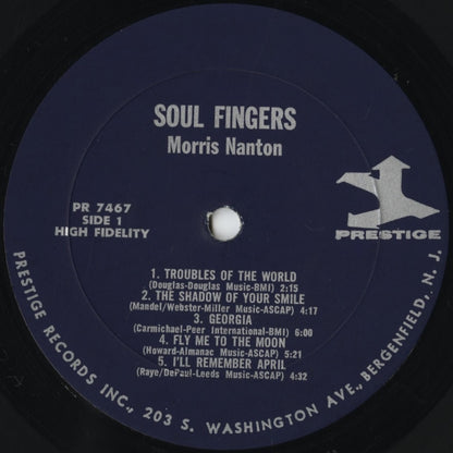 Morris Nanton – Soul Fingers (PR 7467) LP 1967 US Prestige｜中古LP