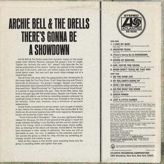 Archie Bell & The Drells – There's Gonna Be A Showdown (SD 8226) 1969 US Atlantic | 中古LP