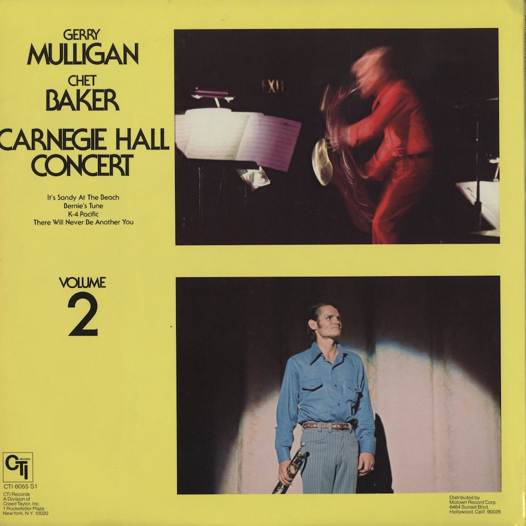Gerry Mulligan, Chet Baker / ジェリー・マリガン, チェット・ベイカー / Carnegie Hall Concert Volume 2 (CTI-6055-S1)