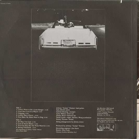 Johnny Guitar Watson – I Don't Want To Be Alone Stranger (F-9484) 1975 US Fantasy｜中古LP