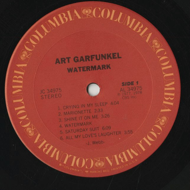 Art Garfunkel / アート・ガーファンクル / Watermark (JC 34976) – VOXMUSIC WEBSHOP