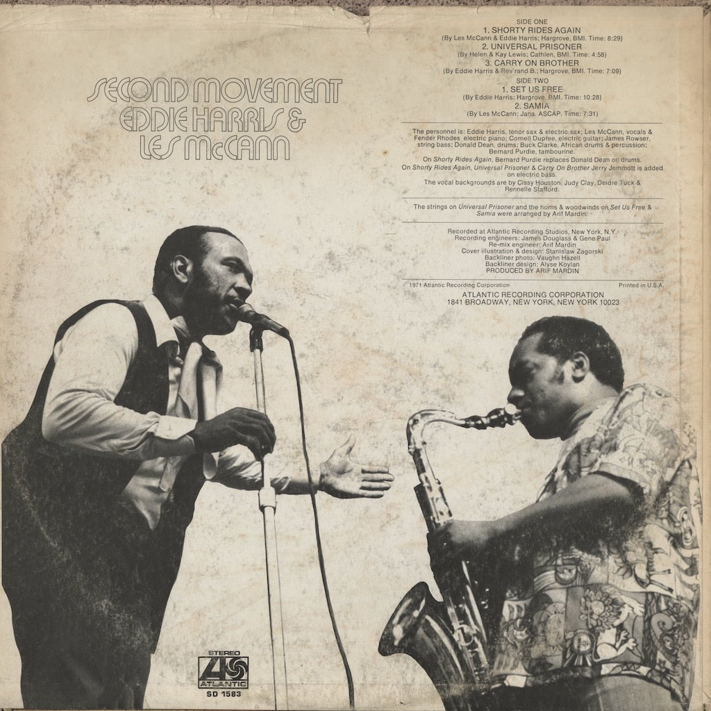 Eddie Harris & Les McCann / エディ・ハリス＆レス・マッキャン / Second Movement (SD 1583)