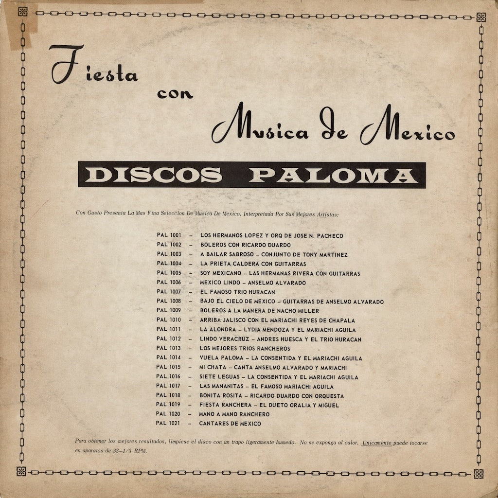 Conjunto De Tony Martinez / トニー・マルティネス / A Bailar Sabroso (PAL 1003)