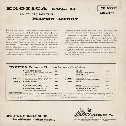 Martin Denny - Exotica Vol. II (LRP 3077) 1957 US Liberty｜中古LP