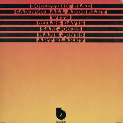 Cannonball Adderley - Somethin’ Else (BN-LA-169-F) Blue Note