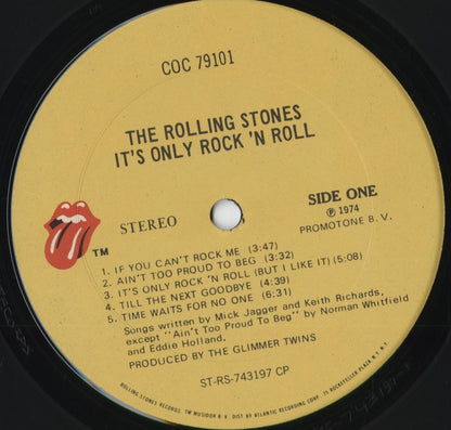 The Rolling Stones - It's Only Rock'N Roll (COC 79101) 1974 US Rolling Stones Records｜中古LP
