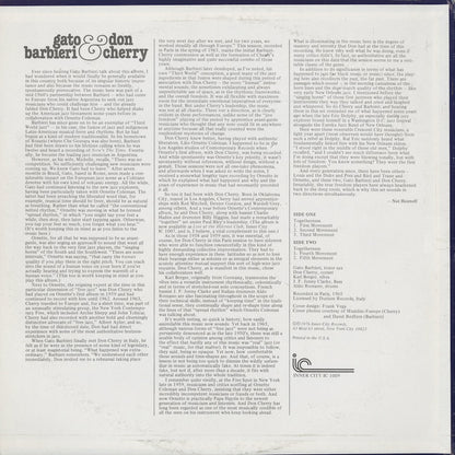 Gato Barbieri & Don Cherry / ガトー・バルビエリ　ドン・チェリー / S.T. (IC1009)