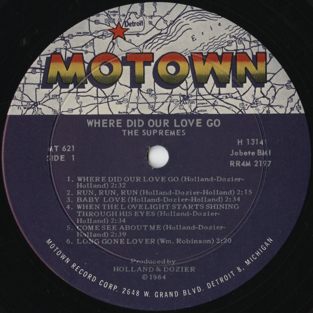 The Supremes / シュープリームス / Where Did Our Love Go (MT 621) US モノラル盤