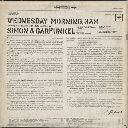 Simon and Garfunkel / サイモン＆ガーファンクル / Wednesday Morning, 3AM (CL 2249)