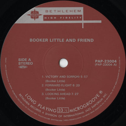 Booker Little / ブッカー・リトル / Booker Little And Friend (PAP-23004)