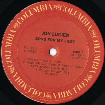 Jon Lucien / ジョン・ルシエン / Song For My Lady (PC 33544)