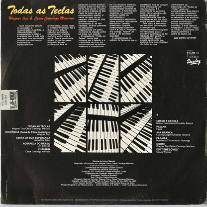 Wagner Tiso & Cesar Camargo Mariano - Todas As Teclas (815 286 13) LP 1983 BRA Barclay｜中古LP